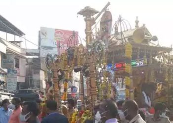 തങ്കയങ്കി രഥഘോഷയാത്ര പമ്പയിലെത്തി