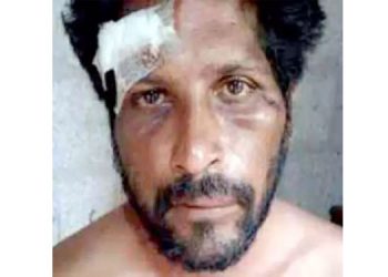 തുറിച്ചുനോക്കിയെന്നാരോപിച്ച് യുവാവിനും ഭാര്യക്കും മർദനം