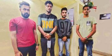 തോക്കുചൂണ്ടി ഭീഷണി ;  നാലു പ്രതികൾ പിടിയിൽ