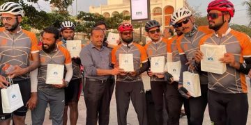 ബേപ്പൂർ വാട്ടർ ഫെസ്റ്റ് : പൈതൃക കേന്ദ്രങ്ങൾ ചുറ്റി സൈക്കിൾ റാലി