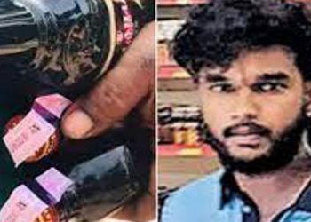 മദ്യക്കുപ്പികൾ തകർത്തു , വനിത ജീവനക്കാരിയെ ഉന്തി ; ബിവറേജസിൽ യുവാവിന്റെ അതിക്രമം