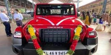 ലേലം പിടിച്ച അമല്‍ മുഹമ്മദിന് ഥാർ കൈമാറാന്‍ ഗുരുവായൂര്‍ ദേവസ്വംബോര്‍ഡ് തീരുമാനം