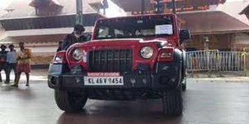 ഗുരുവായൂർ ഥാർ ലേലം ; അന്തിമ തീരുമാനം കൈക്കൊള്ളാൻ ദേവസ്വം ഭരണസമിതി യോഗം ഇന്ന്