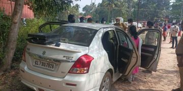 ഷാൻ വധം :  അക്രമികൾ ഷാനെ ഇടിച്ചിട്ട കാർ കണിച്ചുകുളങ്ങരയിൽ കണ്ടെത്തി