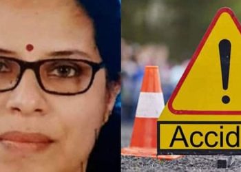 അമിത വേഗതയിലെത്തിയ കാര്‍ സ്കൂട്ടറിലിടിച്ചു ; റോഡിലേക്ക് തെറിച്ച് വീണ യുവതി ലോറി കയറി മരിച്ചു