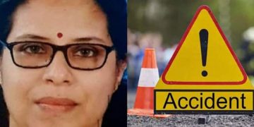 അമിത വേഗതയിലെത്തിയ കാര്‍ സ്കൂട്ടറിലിടിച്ചു ; റോഡിലേക്ക് തെറിച്ച് വീണ യുവതി ലോറി കയറി മരിച്ചു