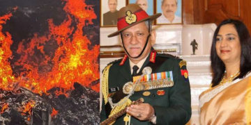ഉന്നത സൈനികമേധാവിയുടെ അപകട വാർത്തയിൽ ഞെട്ടി രാജ്യം ;  പ്രതിരോധമന്ത്രിയുടെ പ്രസ്താവന ഉടൻ