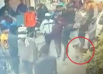 തട്ടിക്കൊണ്ട് പോകാനെത്തിയവരിൽ നിന്ന് ഉടമയെ രക്ഷിച്ച് നായ് – വീഡിയോ