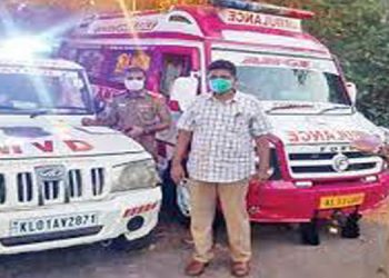 കല്യാണശേഷം ദമ്പതിമാര്‍ വീട്ടിലേക്ക് കുതിച്ചത് ആംബുലന്‍സില്‍ ; വീഡിയോ വൈറല്‍ – വണ്ടി കസ്റ്റഡിയില്‍