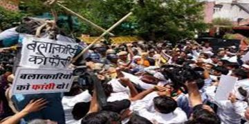 കൂട്ടബലാത്സംഗത്തിൽ പ്രതിഷേധിച്ച് രാജസ്ഥാനിൽ തെരുവിലിറങ്ങി ബിജെപി