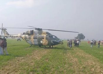 മോശം കാലാവസ്ഥ ; ഹരിയാനയില്‍ സൈനിക ഹെലികോപ്റ്റര്‍ അടിയന്തിരമായി നിലത്തിറക്കി