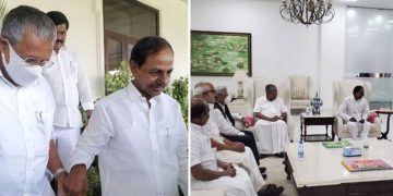 തെലങ്കാന മുഖ്യമന്ത്രിയുമായി പിണറായിയുടെ കൂടിക്കാഴ്ച  ;  മൂന്നാം മുന്നണി സാധ്യത ചർച്ചയായി