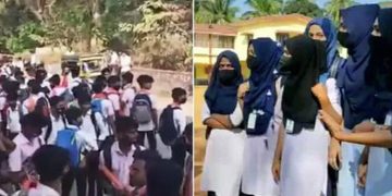 കർണാടക കോളേജിലെ ഹിജാബ് നിരോധനം ; പ്രതിഷേധവുമായി ആൺകുട്ടികളും