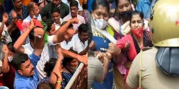 കോട്ടയം മാടപ്പള്ളിയിലെ സിൽവർലൈൻ സർവേക്കല്ല് പിഴുത് മാറ്റിയ നിലയിൽ