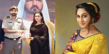 നടി അഞ്ജലി അമീറിന് യുഎഇ ഗോൾഡൻ വിസ