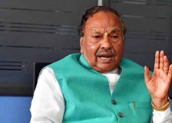 കരാറുകാരന്റെ ആത്മഹത്യ ; കെ എസ് ഈശ്വരപ്പ് രാജിക്കത്ത് കൈമാറി