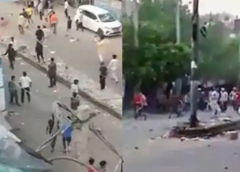 ദില്ലിയിൽ ഹനുമാൻ ജയന്തിക്കിടെ സംഘർഷം ; പോലീസുകാരന് പരിക്ക് ; വാഹനങ്ങൾ തകർത്തു