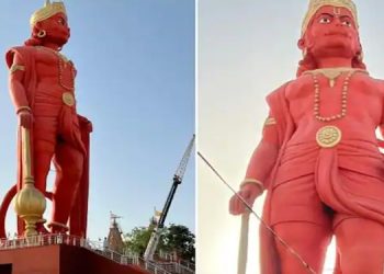 108 അടി ഉയരമുള്ള ഹനുമാൻ പ്രതിമ ഗുജറാത്തിൽ ; അനാച്ഛാദനം പ്രധാനമന്ത്രി