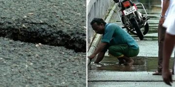 പുനർനിര്‍മാണം കഴിഞ്ഞ് നാലുമാസം ; മുടക്കിയത് 22 ലക്ഷം – മലമ്പുഴ വാരണിപാലത്തില്‍ വിള്ളലുകള്‍