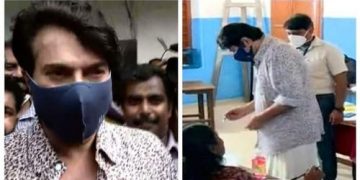 അവകാശമാണ് – എല്ലാരും വോട്ട് ചെയ്യണം ; തൃക്കാക്കരയിൽ വോട്ട് രേഖപ്പെടുത്തി മമ്മൂട്ടി