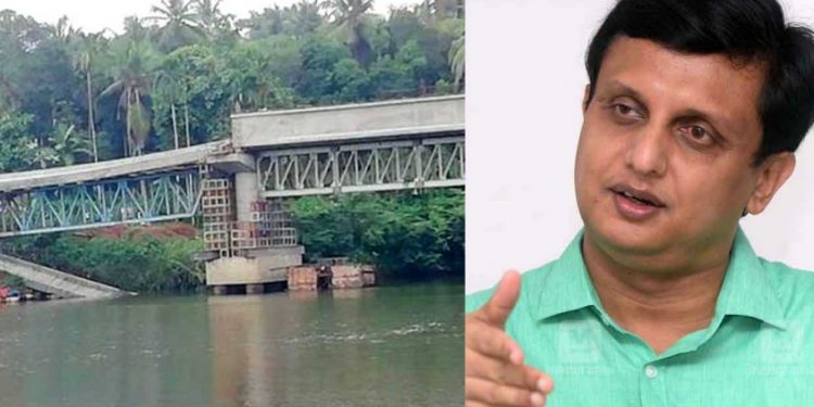 നിർമാണത്തിലിരുന്ന പാലം തകർന്ന സംഭവം ; പ്രോജക്ട് ഡയറക്ടറോട് റിപ്പോർട്ട് തേടി മന്ത്രി