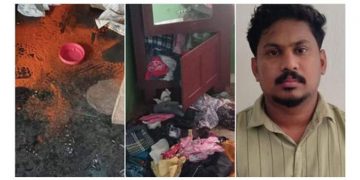 വലിയ ഷൂസിന്റെ അടയാളം പതിപ്പിച്ചു, മുളക് പൊടി വിതറി ; സ്വന്തം വീട്ടില്‍ യുവാവിന്‍റെ പ്രൊഫഷണല്‍ കവര്‍ച്ച