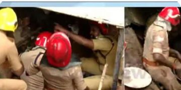 തിരുവനന്തപുരത്ത് നിര്‍മ്മാണം നടന്നുകൊണ്ടിരുന്ന കെട്ടിടത്തിന് സമീപം അപകടം ; തൊഴിലാളികള്‍ മണ്ണിനടിയില്‍പ്പെട്ടു