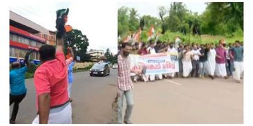 മുഖ്യമന്ത്രി തവനൂരില്‍ ; കുന്നംകുളത്ത് കരിങ്കൊടിയുമായി പ്രതിഷേധം