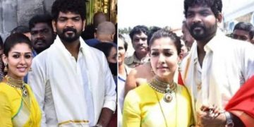 ക്ഷേത്ര പരിസരത്ത് ചെരുപ്പിട്ട് കയറി; നയൻസ് – വിഘ്‍നേശ് തിരുപ്പതി യാത്ര വിവാദത്തിൽ