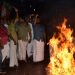 പി.ടി.ഉഷയ്ക്കെതിരായ പ്രസ്താവന: ‘എളമരം കരീം മാപ്പ് പറയണം’ ; കോലം കത്തിച്ച് യുവമോർച്ച