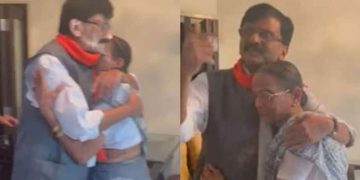 ഇഡി കസ്റ്റഡിയിലെടുക്കും മുമ്പ് അമ്മയെ കെട്ടിപ്പിടിച്ച്, കാൽതൊട്ട് വന്ദിച്ച് സഞ്ജയ് റാവത്ത്