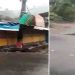 പ്രളയത്തില് വെള്ളമുയര്ന്നപ്പോള് നിന്ന നില്പില് തകര്ന്നുവീണ് കെട്ടിടം