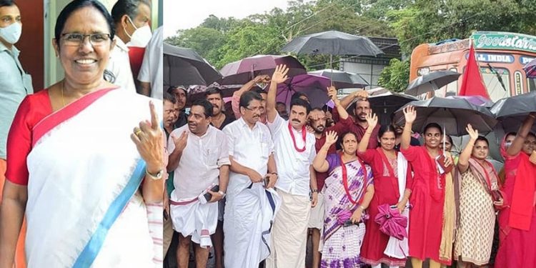 ഞാൻ വോട്ടുചെയ്ത വാർഡിൽ എൽഡിഎഫ് തോറ്റില്ല; യുഡിഎഫിന്റേത് വ്യാജ പ്രചാരണം: ശൈലജ