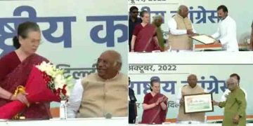 ‘വലിയ ദൗത്യത്തിന് എല്ലാവരുടെയും സഹകരണം വേണം’, ഖര്‍ഗെ ചുമതലയേറ്റു; ‘മാറ്റം പ്രകൃതി നിയമമെന്ന് സോണിയ ഗാന്ധി