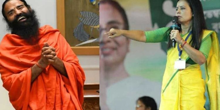 ‘അന്ന് സ്ത്രീവേഷത്തിൽ ഓടിയത് എന്തിനെന്ന് ഇപ്പോൾ മനസ്സിലായി’: രാംദേവിനോട് മഹുവ