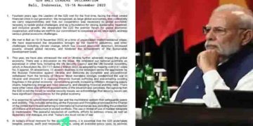 ‘ഇത് യുദ്ധത്തിന്റെ നൂറ്റാണ്ടല്ല’; നരേന്ദ്ര മോദിയുടെ വാക്കുകൾ ഉൾപ്പെടുത്തി ജി20 പ്രഖ്യാപനം
