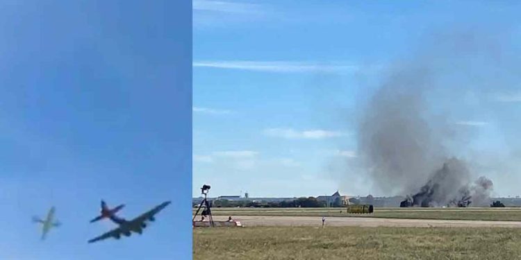 യുഎസിൽ എയർ ഷോയ്‌ക്കിടെ വിമാനങ്ങൾ കൂട്ടിയിടിച്ചു; 6 മരണമെന്ന് സൂചന