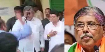 മഹാരാഷ്ട്രയിൽ ബിജെപി മന്ത്രിയുടെ മുഖത്ത് കരിമഷിയൊഴിച്ച് പ്രതിഷേധം; മൂന്ന് പേർ അറസ്റ്റിൽ