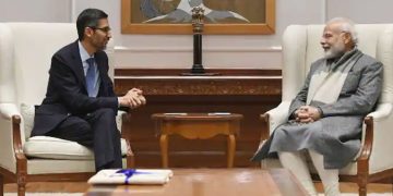 പ്രധാനമന്ത്രിയുമായി ഗൂഗിൾ സിഇഒയുടെ കൂടിക്കാഴ്ച; സാങ്കേതിക വളർച്ചയിലും ജി20 അധ്യക്ഷതയിലും കമന്‍റുമടിച്ച് പിച്ചൈ