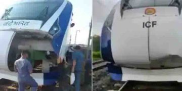 ഗുജറാത്തില്‍ വന്ദേഭാരത് ട്രെയിന്‍ വീണ്ടും പശുവിനെ ഇടിച്ച് തെറിപ്പിച്ചു