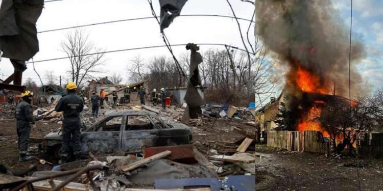 യുക്രെയ്നില്‍ വീണ്ടും റഷ്യന്‍ ആക്രമണം; 54 മിസൈലുകള്‍ തകര്‍ത്തെന്ന് യുക്രെയ്ന്‍