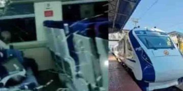 വന്ദേഭാരത് എക്സ്പ്രസിന് കല്ലെറിഞ്ഞ മൂന്നുപേര്‍ അറസ്റ്റില്‍, കല്ലെറിയുന്ന സിസിടിവി ദൃശ്യങ്ങള്‍ പുറത്ത്