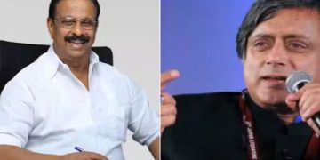 ശശി തരൂർ പാർട്ടിക്ക് വഴങ്ങുന്നില്ല, സ്വന്തം മണ്ഡലത്തിലെ പ്രശ്നങ്ങളിൽ ഇടപെടുന്നില്ലെന്നും സുധാകരൻ