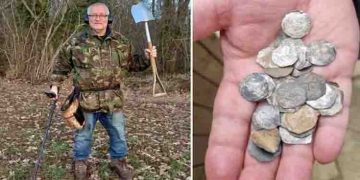 കുഴിച്ചെടുത്ത് 2 കോടിയോളം മൂല്യമുള്ള 865 വര്‍ഷം പഴക്കമുള്ള നാണയങ്ങള്‍!