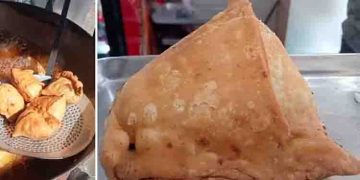 ഒരെണ്ണം കഴിച്ചാല്‍ വിശപ്പടക്കാം; ഏറ്റവും വലിയ സമൂസ അതും 25 രൂപയ്ക്ക്!