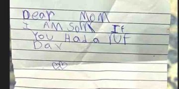 ‘പ്രിയപ്പെട്ട അമ്മേ, ഈ ദിവസം മോശമായിരുന്നെങ്കിൽ, ഞാൻ ക്ഷമ ചോദിക്കുന്നു,’ ആറുവയസ്സുകാരി അമ്മയോട് പറഞ്ഞത്..