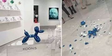 ഒന്നു തൊട്ടതേ ആ യുവതിക്ക് ഓർമയുള്ളു, ദാ കിടക്കുന്നു 34 ലക്ഷം രൂപയുടെ ശിൽപം താഴെ