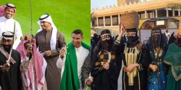 സൗദിയില്‍ സ്ഥാപകദിനാഘോഷം; നിറം പകര്‍ന്ന് റൊണാള്‍ഡോയുടെ സാന്നിധ്യം