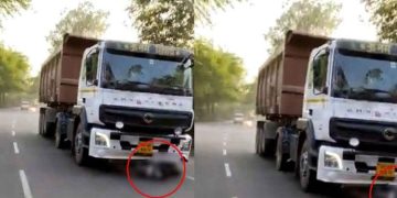 ഇടിച്ച ട്രക്ക് രണ്ടു കിലോമീറ്റർ വലിച്ചിഴച്ചു; ആറു വയസ്സുകാരനും മുത്തച്ഛനും മരിച്ചു