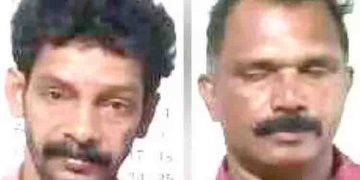 ബൈക്കിൽ ക​ട​ത്തി​യ 20 ലി​റ്റ​ർ വി​ദേ​ശ മ​ദ്യ​വു​മാ​യി ര​ണ്ടു​പേർ പി​ടി​യിൽ